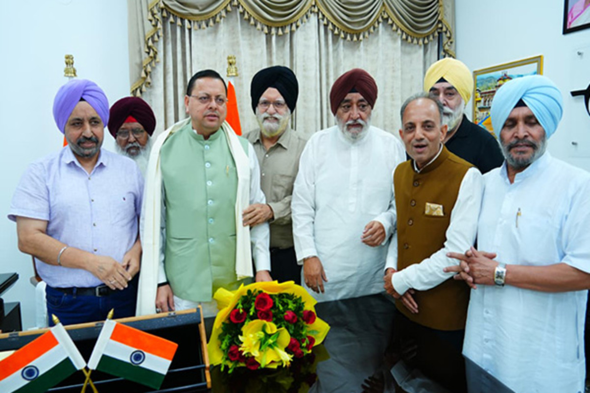 Delegation of Sikh organizations meets CM Pushkar Dhami, expresses gratitude for Hemkund Sahib Ropeway
