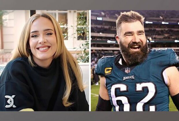 Jason Kelce sounds 'drunk' like a 'football fan', jokes Adele