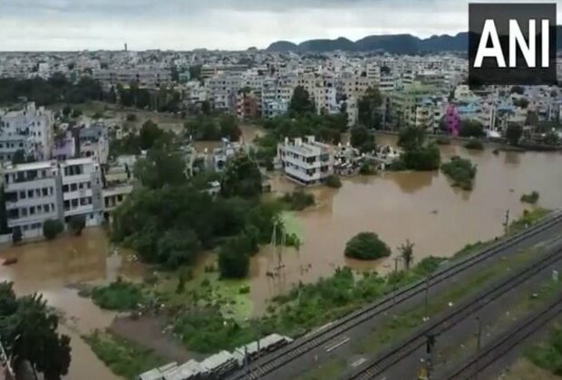 Andhra Rains: Budameru Vagu River in spate after heavy downpours; leads to flood situation in Vijaywada