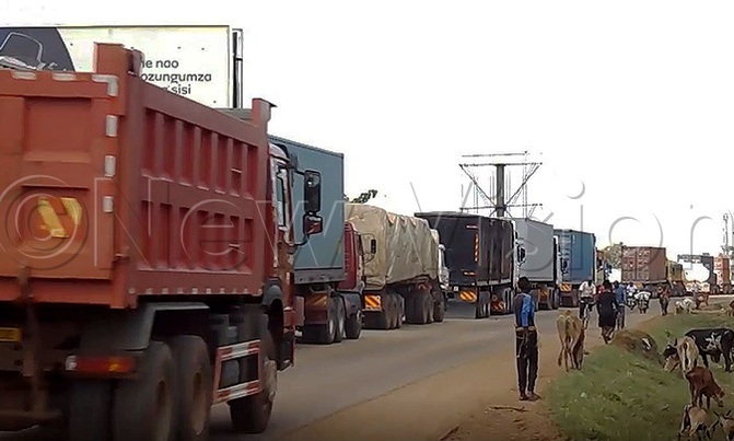 Busia border choking with traffic Busia border choking with traffic