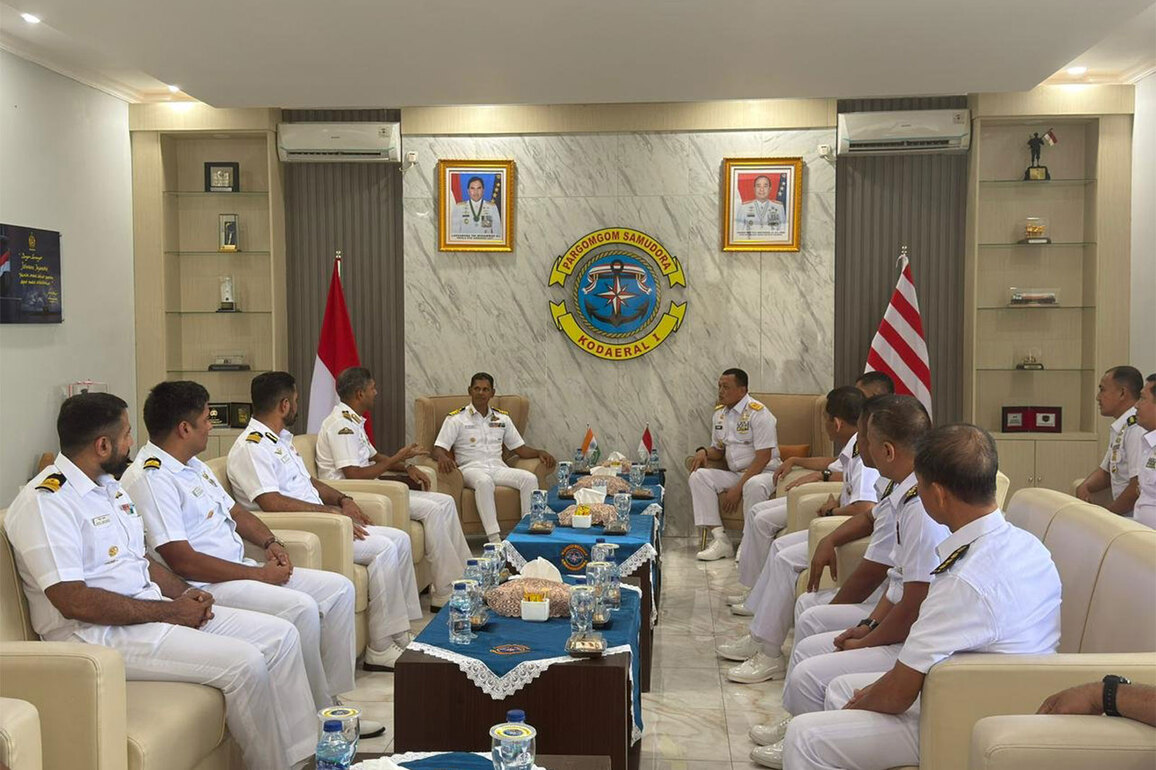 MAHASAGAR: Indian Navy's first training squadron strengthens ties during Indonesia Port visit