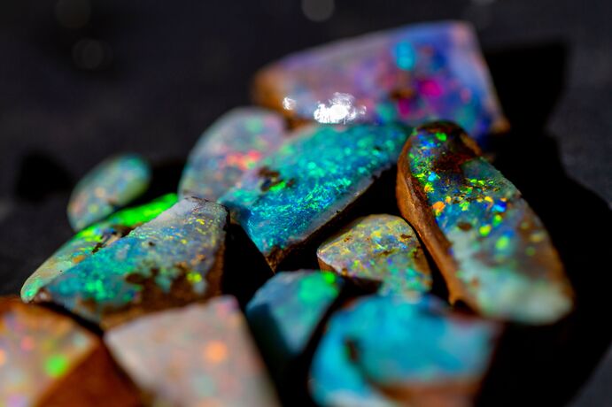 Boulder opals.