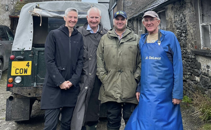 James Robinson welcomed Janet Hughes and Daniel Zeichner on-farm