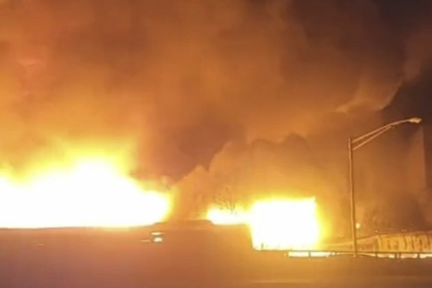 Massive blaze sweeps through chemical plant in New Jersey