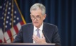 US Federal Reserve chairman Jerome Powell at the press conference following the rate decision