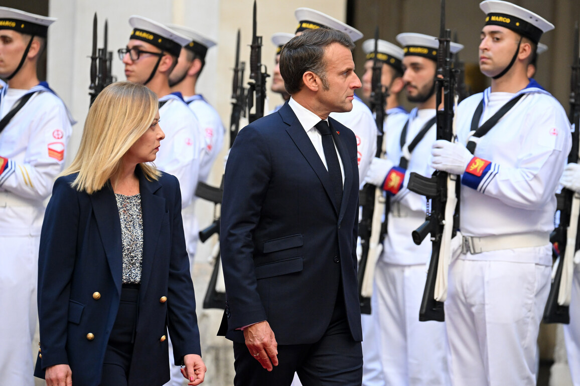 ITALY-ROME-PM-FRANCE-PRESIDENT-MEETING
