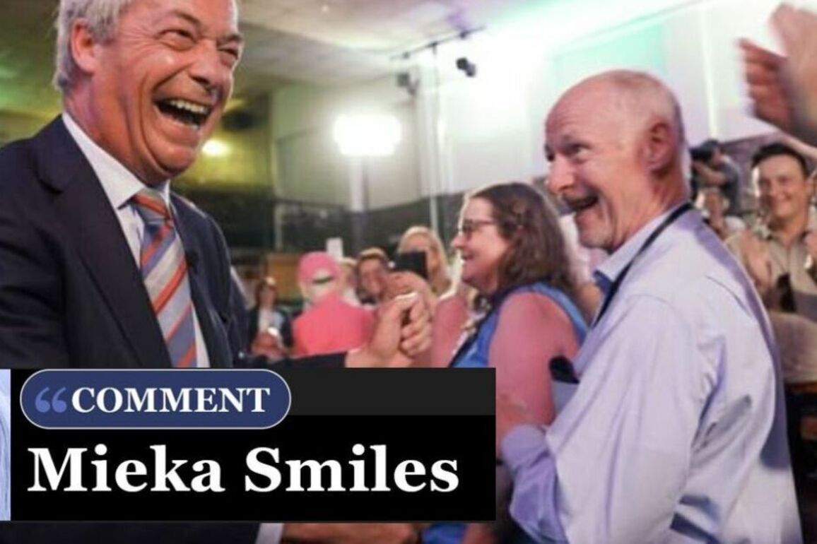 Nigel Farage is cock-a-hoop but he's about to be slapped round face