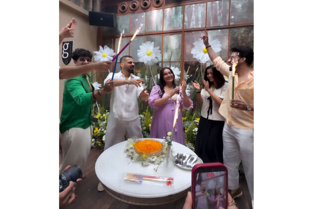 Inside Surbhi Jyoti's dreamy pastel-themed baby shower and 38th birthday bash