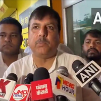 AAP MP Sanjay Singh meets Pahalgam terror attack victims Shubham Dwivedi's family