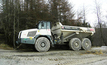 A Terex Trucks TA300 articulated hauler working in Scotland