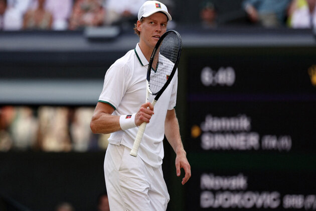 Sinner defeats Djokovic 6-4, 6-4, 6-4 to reach Wimbledon finals