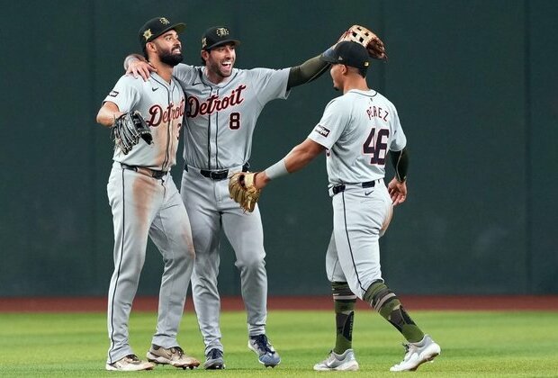 Tigers use 6-run inning to topple Diamondbacks