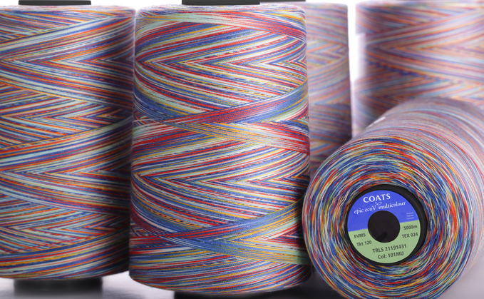 Coats' Epic EcoVerde multicolour stitching thread