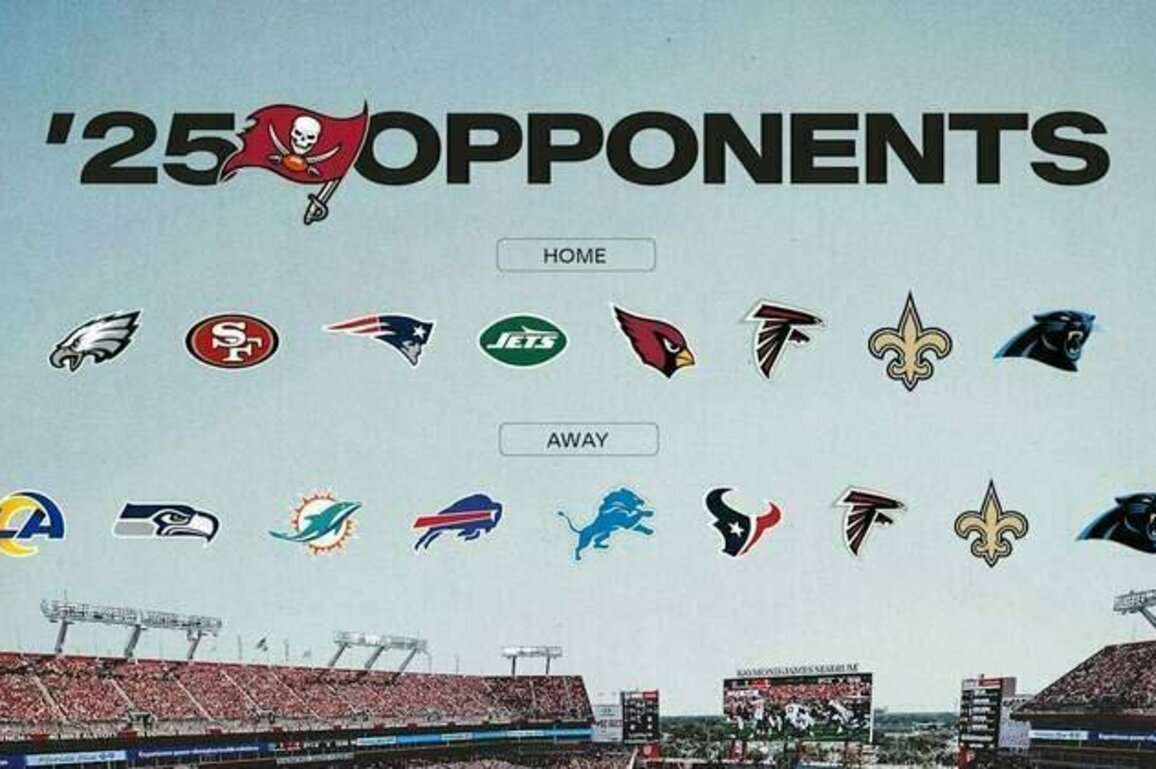 Bucs 2025 Opponents Includes Eagles, Lions, Texans