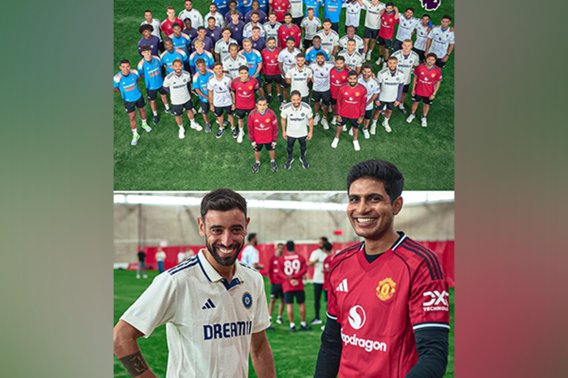 Indian skipper Shubman Gill expresses excitement after meeting Manchester United football team