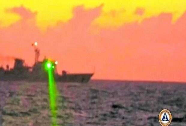 Chinese ship harasses Philippine Coast Guard vessel with laser in South China Sea