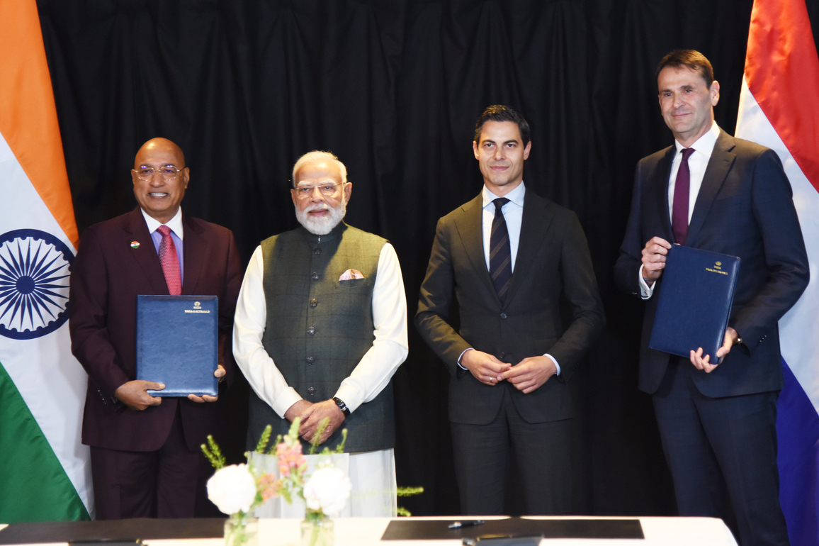 NETHERLANDS-THE HAGUE-INDIAN PM-MODI-VISIT