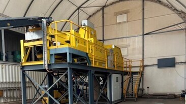 A Steinert ore sorter used in testwork for Burmeister.