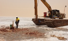 Drilling on Lake Disappointment in Western Australia's north