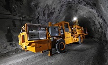  An electric underground mining vehicle at Newmont Goldcorp’s Borden mine in Ontario