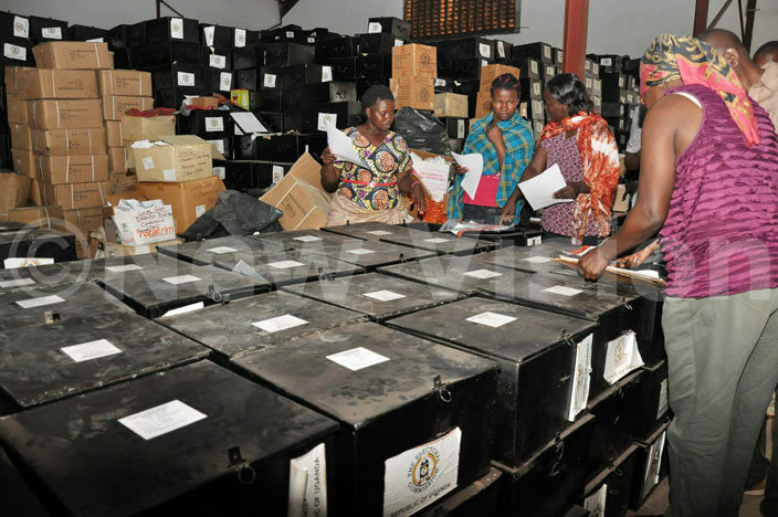  lection materials ready for dispatch ahead of polls on ebruary 18 hoto by odfrey imono