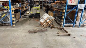 The aftermath of one of the reported incidents.