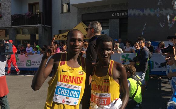 Chelimo ne Chebet abawangudde emidaali gya zaabu Chelimo ne Chebet abawangudde emidaali gya zaabu