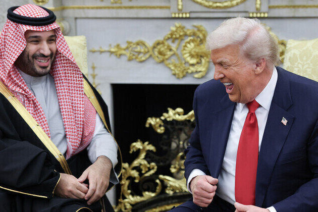 Saudi leader kissing my ass  Trump 