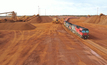 Loading ore at Mineral Resources' Koolyanobbing iron ore mine