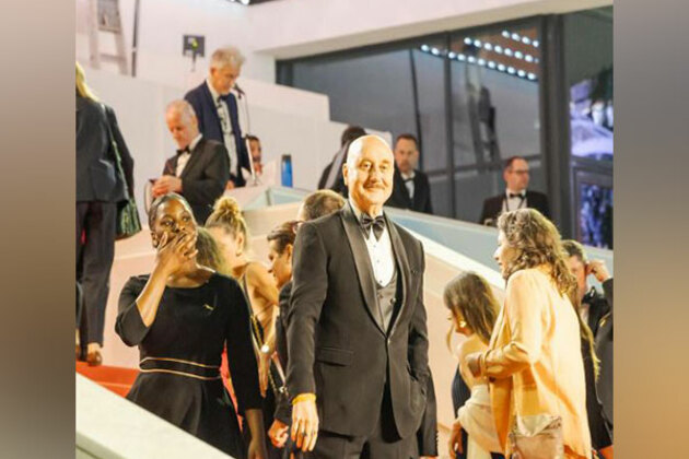 Anupam Kher walks on Cannes 2025 red carpet ahead of his directorial 'Tanvi The Great' screening at film festival