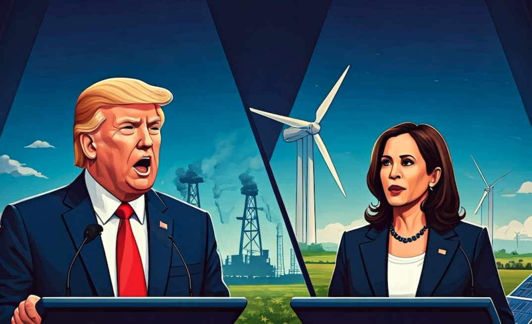 Donald Trump and Kamala Harris se enfrentam em disputa acirrada
