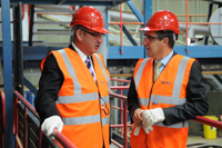 Top CEOs experience new Hanson brick factory first hand