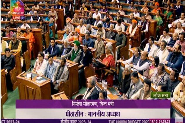 Budget 2023: Oppn counters "Modi, Modi" slogans with "Bharat Jodo" during FM Sitharaman's speech