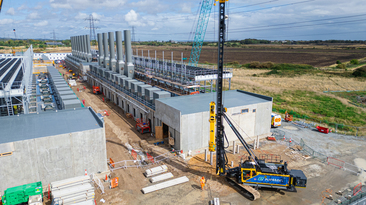 Very low carbon precast piles are being driven by RBL using a Junttan fully electric-driven rig as the company moves towards its sustainability goals 