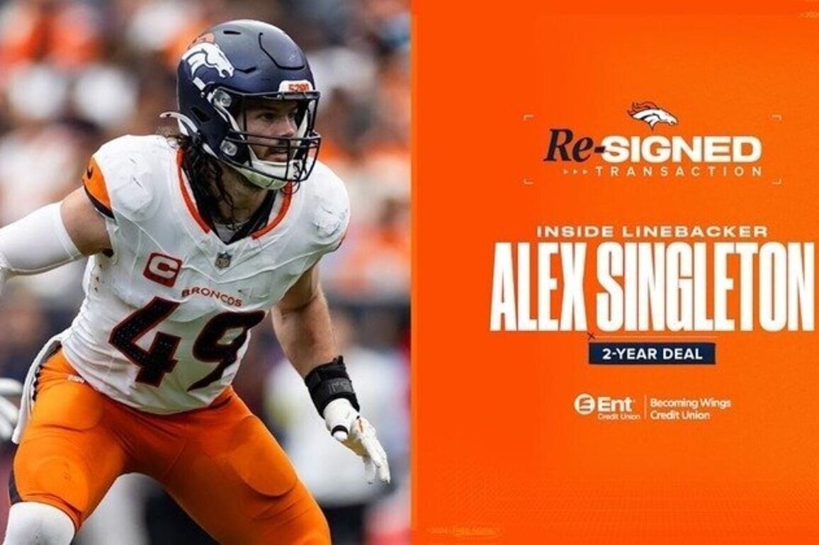 Broncos re-sign ILB Alex Singleton to 2-year contract