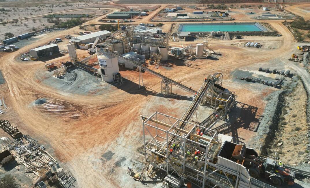 Meeka has started feeding ore into its processing plant