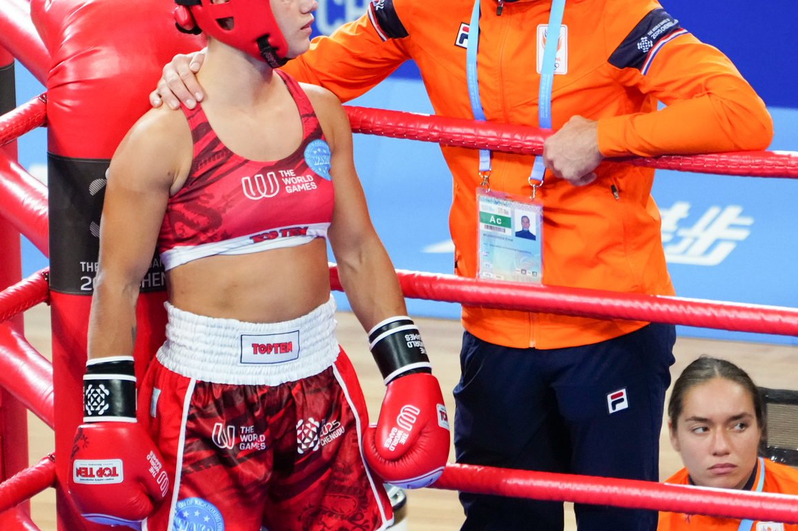 (SP)CHINA-CHENGDU-THE WORLD GAMES 2025-KICKBOXING-WOMEN'S K1 -60KG-SEMIFINALS (CN)