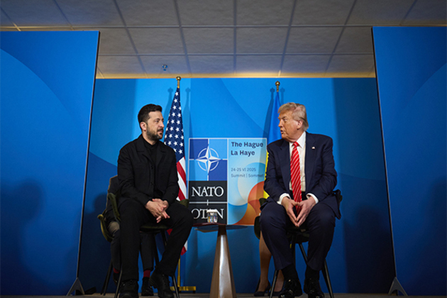 Zelenskyy, Trump discuss air defence, drone cooperation at NATO summit