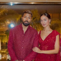 "Man of the match of my life": Hardik Pandya gets roses from gf Mahieka after his match-winning performance against Namibia