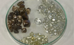 A sample of diamonds previously mined from Merlin