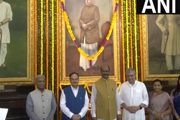 LS Speaker, Union Ministers and MPs pay floral tributes to Dr Syama Prasad Mookerjee on his birth anniversary