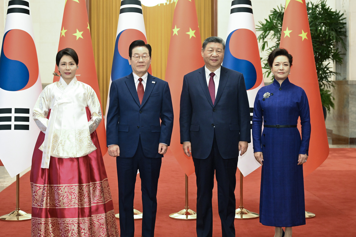 CHINA-BEIJING-XI JINPING-ROK-LEE JAE MYUNG-TALKS (CN)