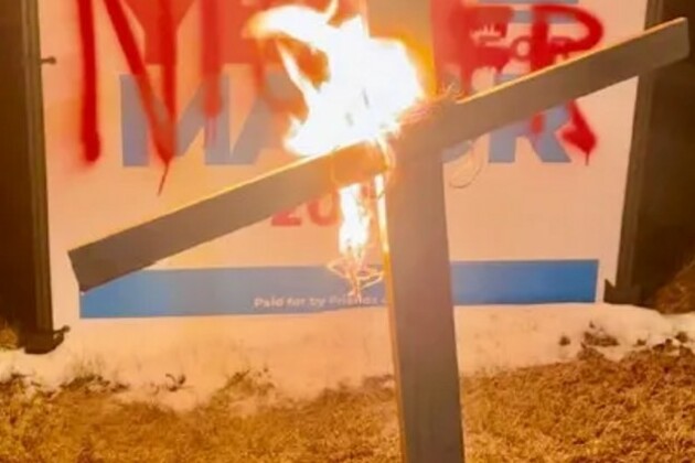Trial to begin over staged cross burning in Colorado Springs election