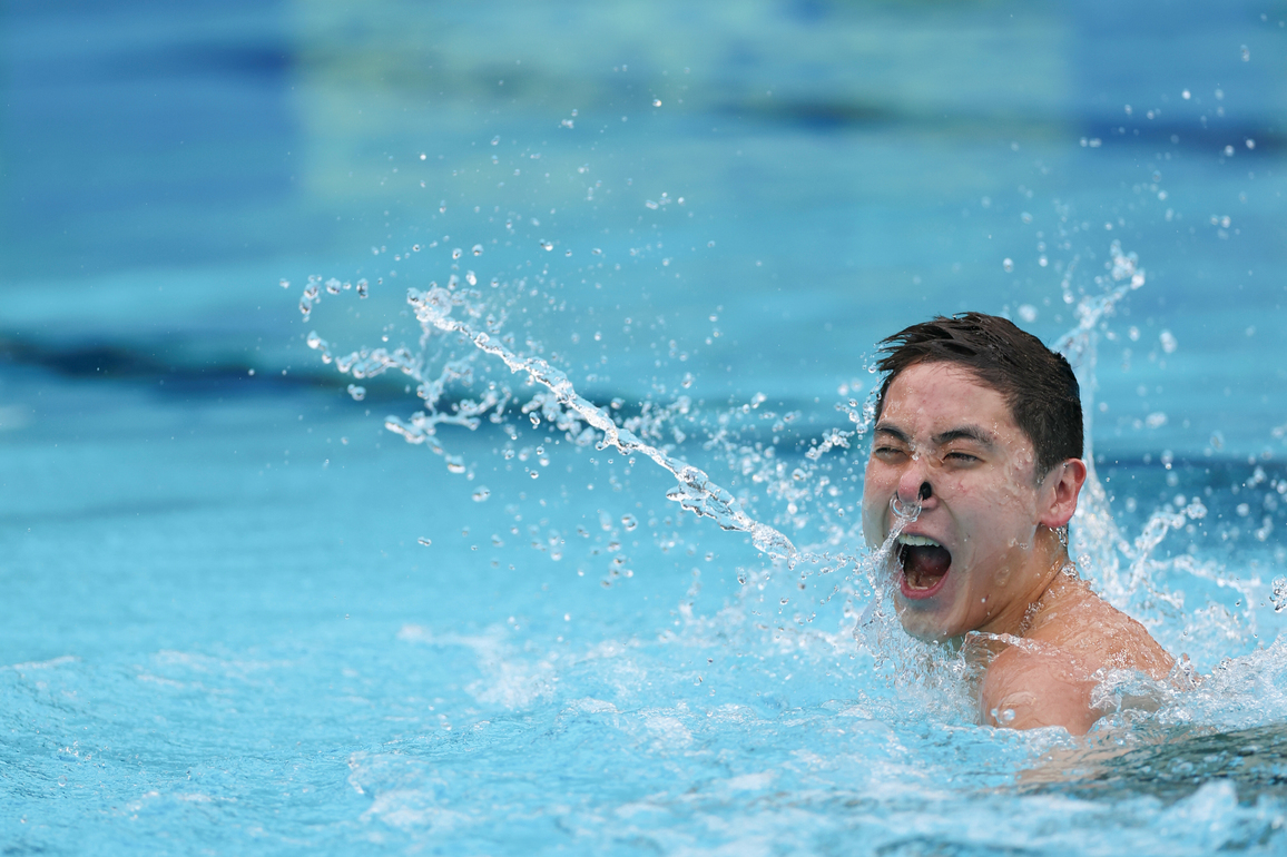 (SP)FRANCE-PARIS-ARTISTIC SWIMMING-WORLD CUP 2026-MEN'S SOLO TECHNICAL-FINAL