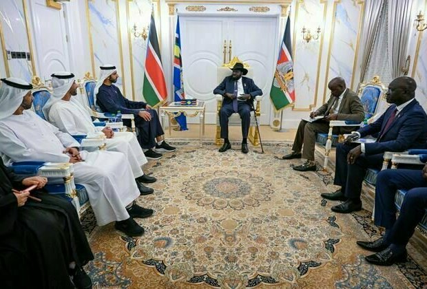 Shakhboot bin Nahyan meets President of South Sudan