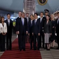 Trump reaches Beijing with entourage of tech czars to lavish welcome
