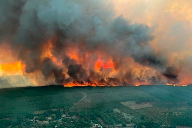 Firefighters Battle Blazes in Southeast France