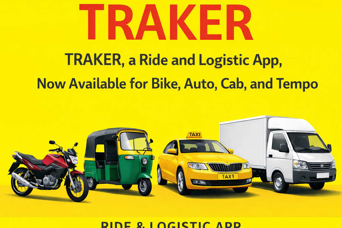 Indian Startup Traker Challenges High-Commission Ride Apps With Flat 10% Model for Mobility & Hyperlocal Logistics