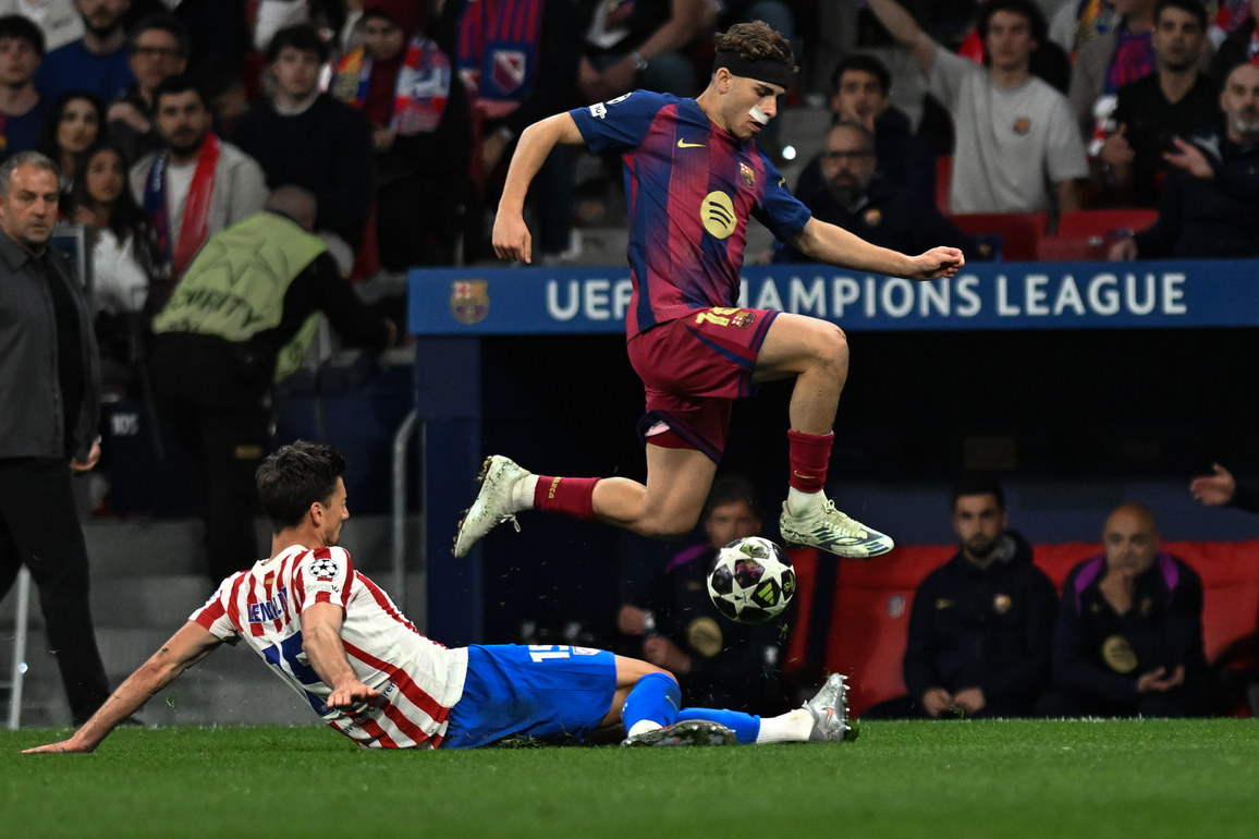 (SP)SPAIN-MADRID-FOOTBALL-UEFA CHAMPIONS LEAGUE- ATLETICO MADRID VS BARCELONA
