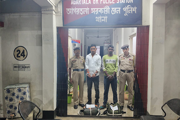 2 held with 8.45 kg of Ganja at Agartala railway station